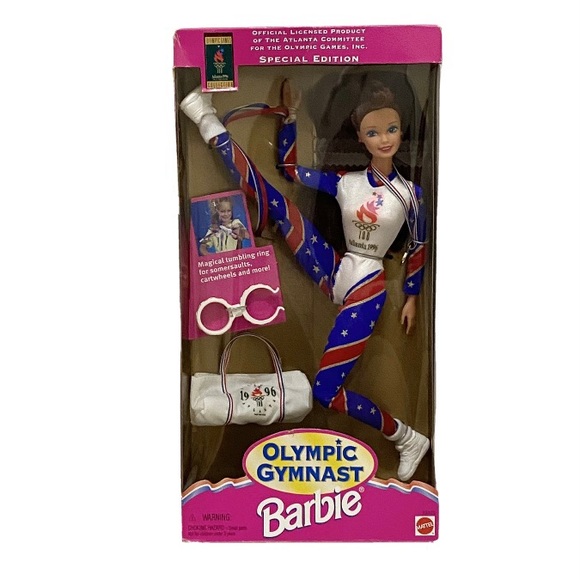 Vintage 1996 Olympic Gymnastic Barbie Doll - Picture 1 of 11